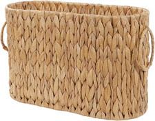 Coeusy Toilet Paper Storage Basket, Water Hyacinth Toilet Paper Holder for up to