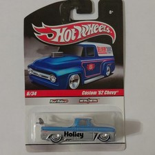 2010 Hot Wheels Slick Rides Blue Holley Custom '62 Chevy 6/34 M/M RR w/Protector