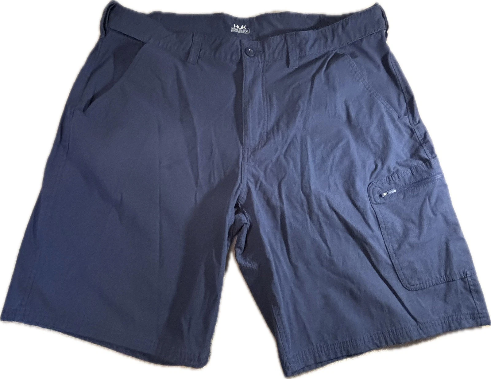 Huk Next Level 10" Men’s Size XXL Navy Blue Fishing Shorts