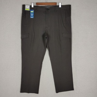 Haggar Pants Mens 42x30 Active Series Free Trek Urban Utility Cargo Straight Fit