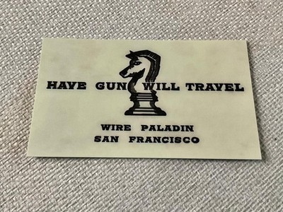 Have Gun Will Travel Card Two of Them FREE S&H USA       