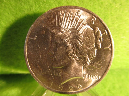 GORGEOUS 1922 PEACE SILVER DOLLAR CHOICE/GM BU