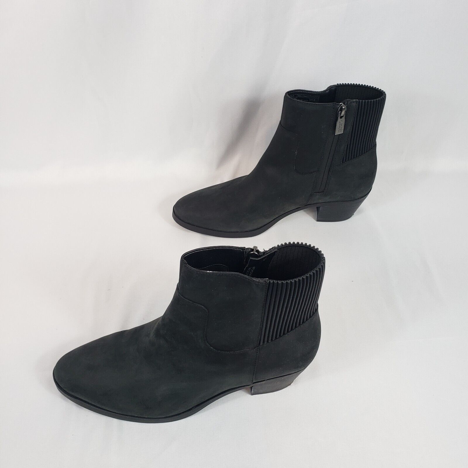 Vionic Womens Shantelle Black Oil Nubuk Heels Ank… - image 3