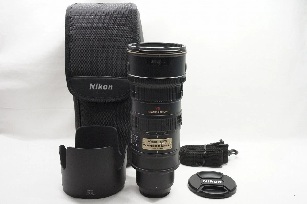 Nikon Nikon AF-S VR ZOOM NIKKOR ED 70-200mm F2.8G IF zoom lens with hood and cas