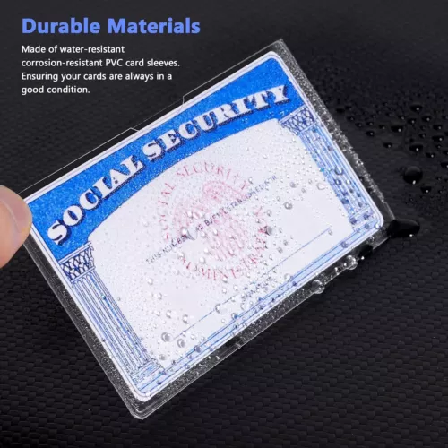 20Pack Social Security Card Protector/Medicare Card Protector Sleeve/Social Card - Picture 6 of 9