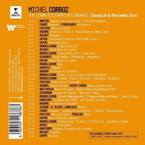 クラシック CD Saint-Saens, Corboz; Alain Mass  2292453552 Erato /00110 MICHEL CORBOZ SAINT-SAENS MESSE OP 4 CD ERATO | eBay