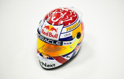 Max Verstappen Signed Mini Helmet 1:2 Red Bull Racing PSA AN53410