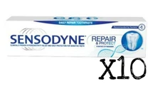 Sensodyne Repair & Protect Original MINT Deep Repair Toothpaste 75ml x10 Novamin