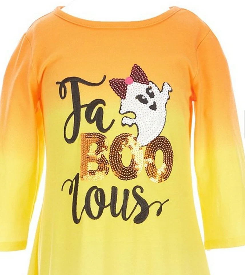 Vestido recto FABULOSO FABULOSO de maíz caramelo manga 3/4 para niñas pequeñas ediciones raras-6X Foto 2 de 4