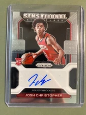 2020-21 Panini Prizm Josh Christopher RC Rookie Auto Autograph Rockets SS-JCH
