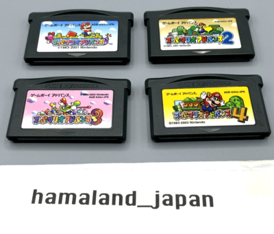 Super Mario Advance 1 2 3 4 set Nintendo Gameboy Advance GBA Japan
