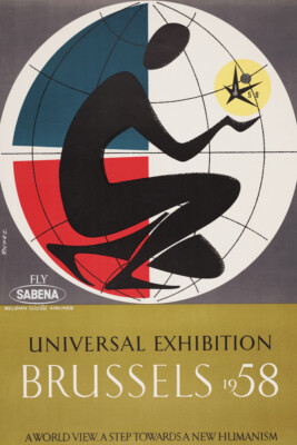 Brussels, 1958 by Worlds Fair Posters Giclee Art Print + Ships Free