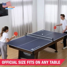 Official Size Conversion Top Table Tennis Table 12Mm Thick 4 Piece Pong Table US
