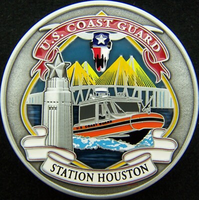 US Coast Guard USCG Station Houston Commanding Officer Challenge Coin