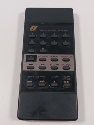 Sansui RS-1350 Remote Control - Tested, Works