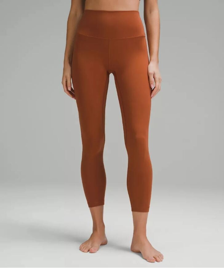 NEW LULULEMON Align High Rise Cropped Leggings Womens Size Sable 25