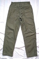 Vintage 70s 1974 US Army Military OG-107 31x29 Baker Pants Trousers