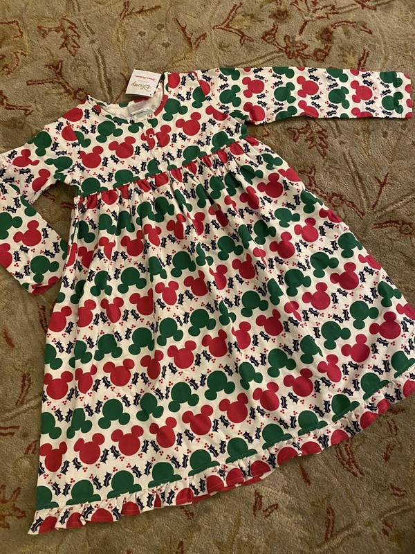 NWT Hanna Andersson Disney Christmas Pajama Dress Sz 140 10 $60