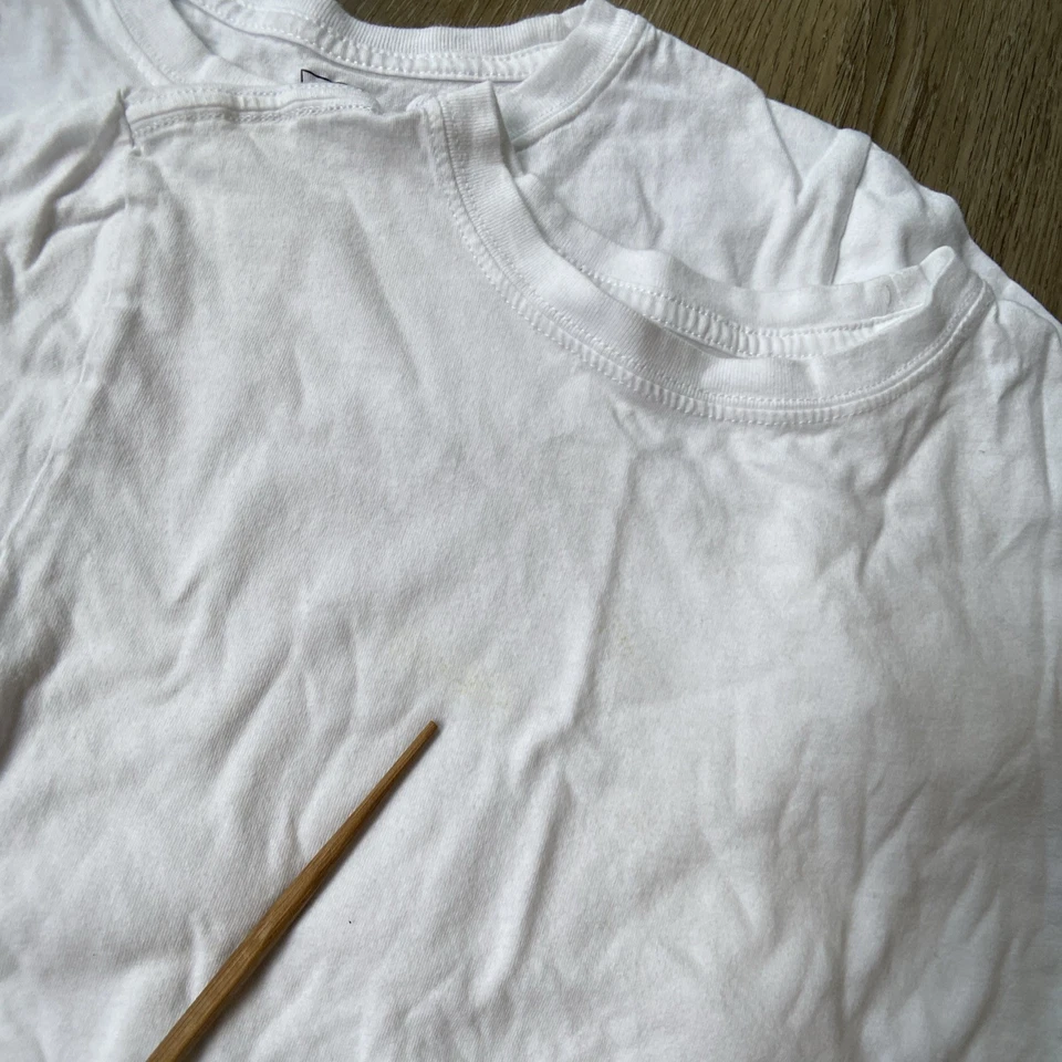 Camiseta interior de algodón orgánico Gap Kids talla L 10-12 blanca | Lote 4 Foto 4 de 4