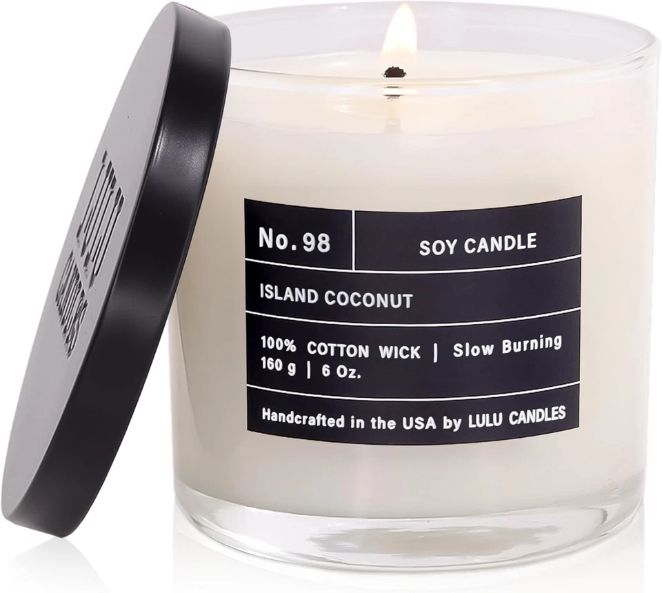 Island Coconut | Luxury Scented Soy Jar Candle | Hand Poured in The  | Highly... - Image 2 of 4
