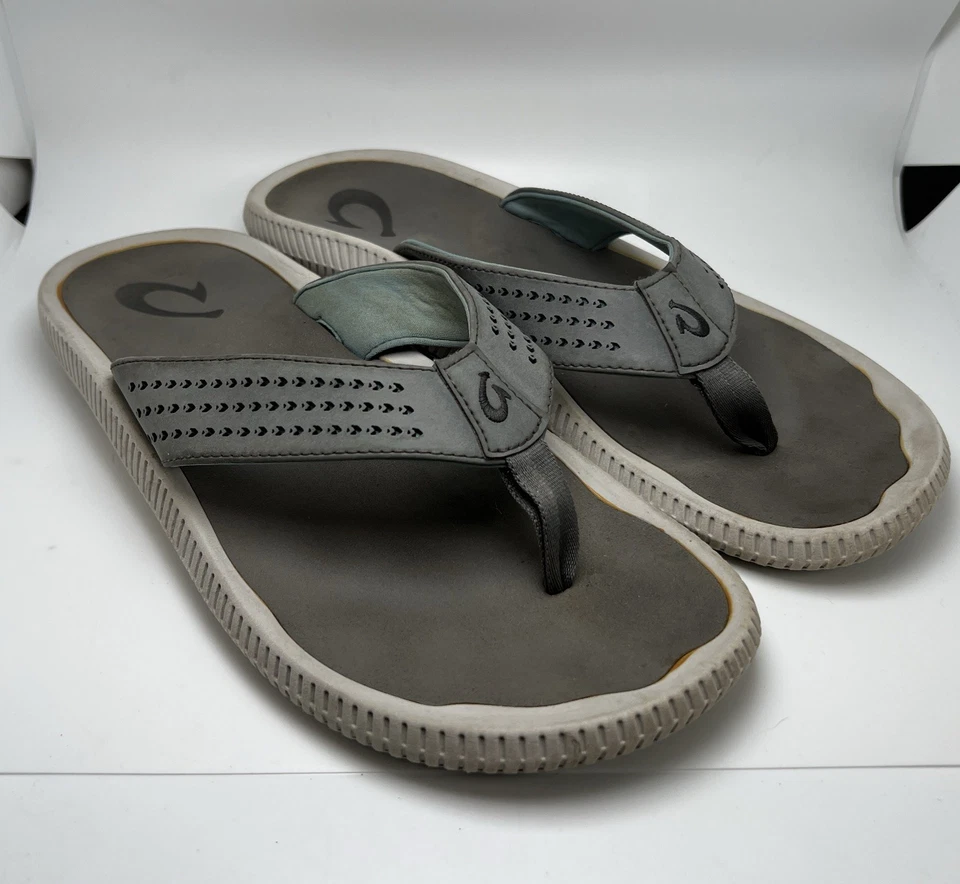 Sandálias de praia masculinas OluKai Ulele tamanho 11 EUA - Imagem 2 de 4