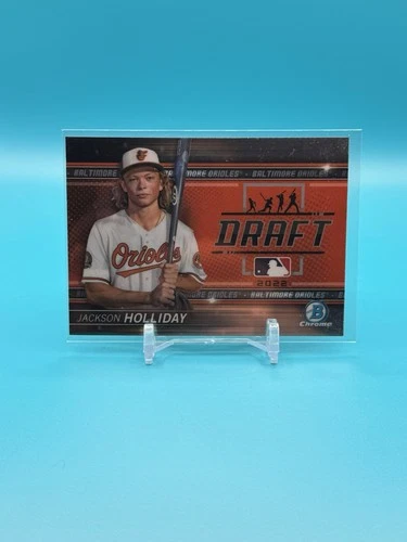 JACKSON HOLLIDAY 2022 Bowman Chrome DRAFT NIGHT #BDN-9 Orioles Rookie