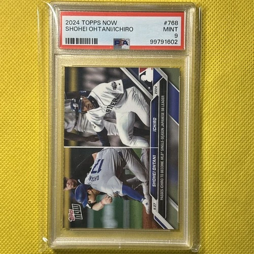 2024 Topps Now Stolen Base Leader #768 Shohei Ohtani / Ichiro PSA 9