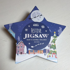 Christmas Jigsaw Puzzle 500-Piece New in Star-Shaped Box
