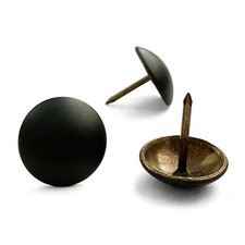 100 PCS 0.75 Inch 19mm Matte Black Upholstery Tacks Sofa Furniture Nails