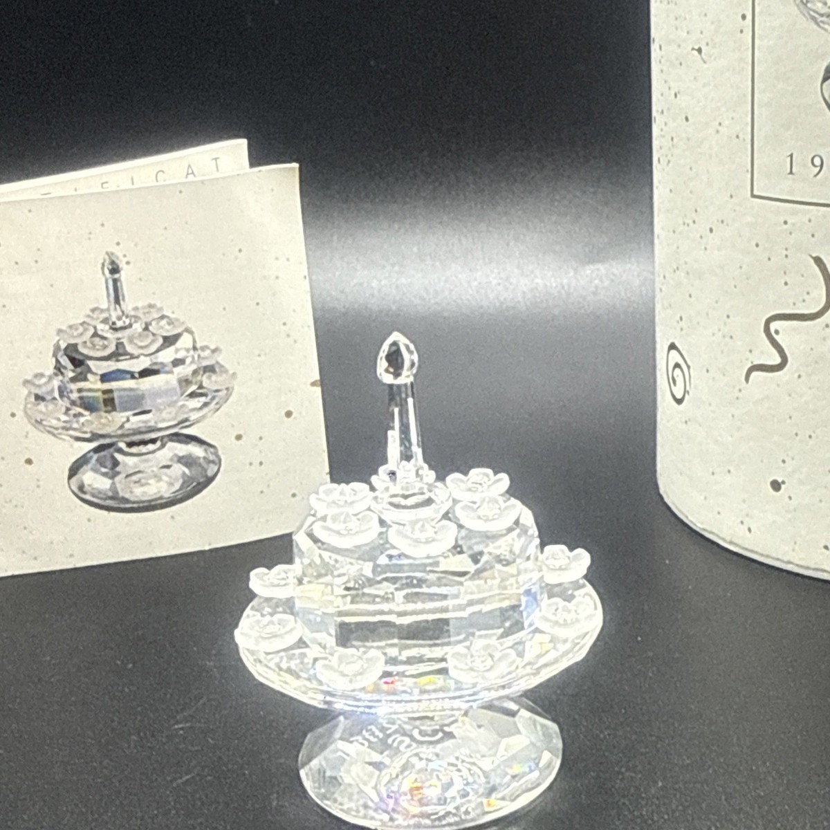 SWAROVSKI SCS 5 year Anniversary 1987-1992 Birthday Cake 169678 | eBay