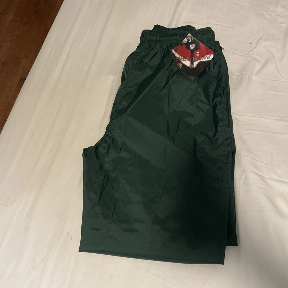 Pantalones de chándal vintage Holloway de nailon cortavientos Elite verdes para mujer medianos M Y2K Foto 4 de 4