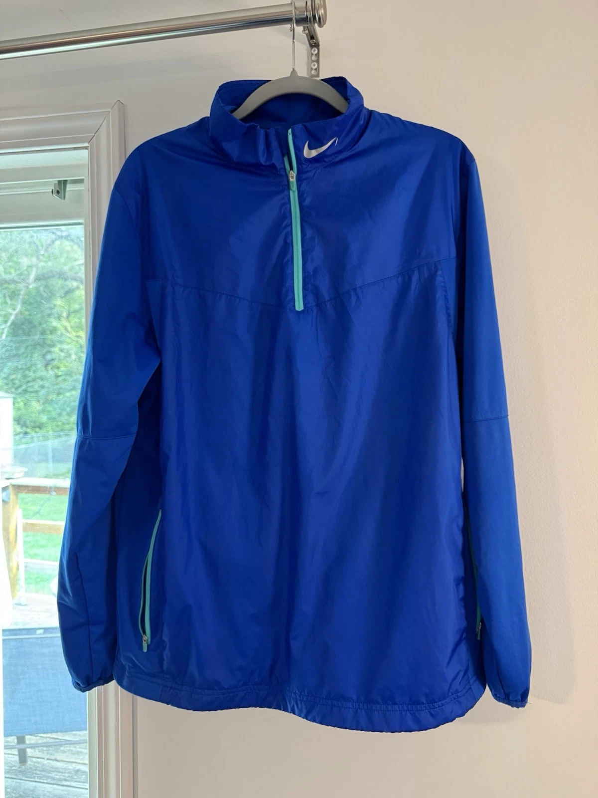Nike Vintage Golf Jacket Men's L | Blue | Windbreaker | Zip-Up | Pre-Owned Excel