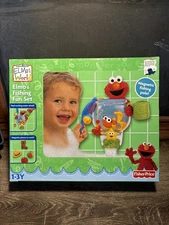 Vintage Fisher-Price Sesame Street Elmo's Fun Fishing Bath Set Water Wheel