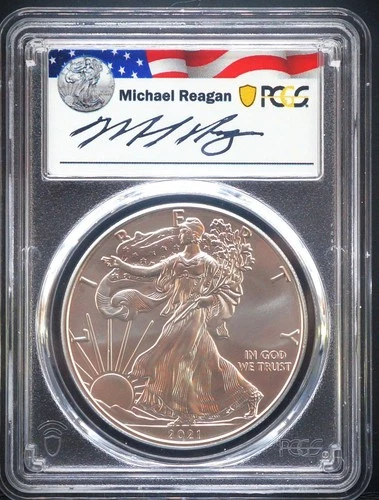 2021 W American Eagle 1oz $1 Struck at Philadelphia PCGS MS69 FDOI