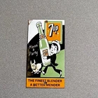 VINTAGE 7UP SODA COLA DOOR PUSH PORCELAIN SIGN CAR GAS TRUCK OIL MOTORCYCLE