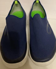 OOFOS OOmg-3 EeZee Low Shoes Mens Size 11 1/2  Comfort Slip On Sneaker  Blue