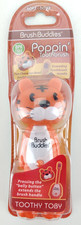 Brush Buddies Poppin' Toothbrush Toothy Toby Soft Kids Orange Tiger New Sealed