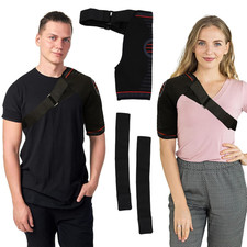 Adjustable Shoulder Brace Rotator Cuff Support Compression Sleeve Pain Relief