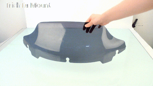 Parabrisas ondulado para motocicleta de humo de 7" para Harley Touring Street Electra Glide 14-up - Imagen 14 de 14