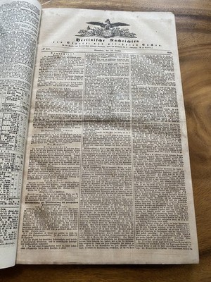 1848 Zeitung Berlinische Nachrichten von Staats- und gelehrten Sachen Berliner