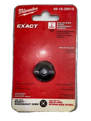 Milwaukee EXACT 49-16-2661S Stainless Steel Knockout Punch 1'' Conduit