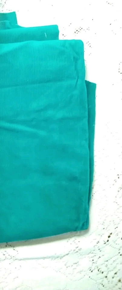 Bright Teal-Green Cotton Corduroy Fabric 15" x 47" Plus Tail 16"W x 27" long - Image 2 of 3