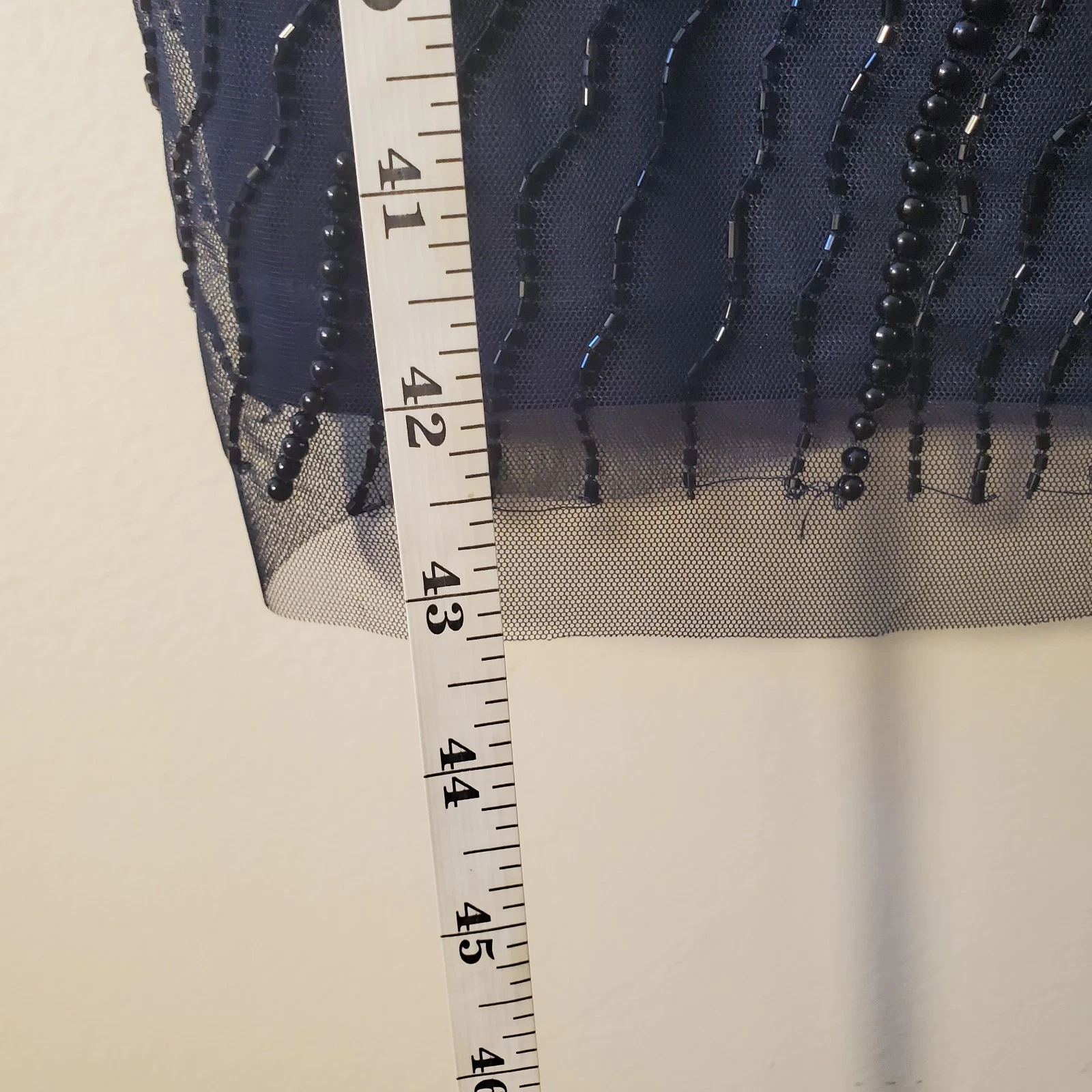 VETEMENTS Abito donna grigio Adrianna Papell taglia 8 manica corta perline lunghezza ginocchio zip