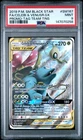2019 POKEMON SM TAG TEAM TINS #SM167 FULL ART/CELEBI & VENUSAUR GX PSA 9