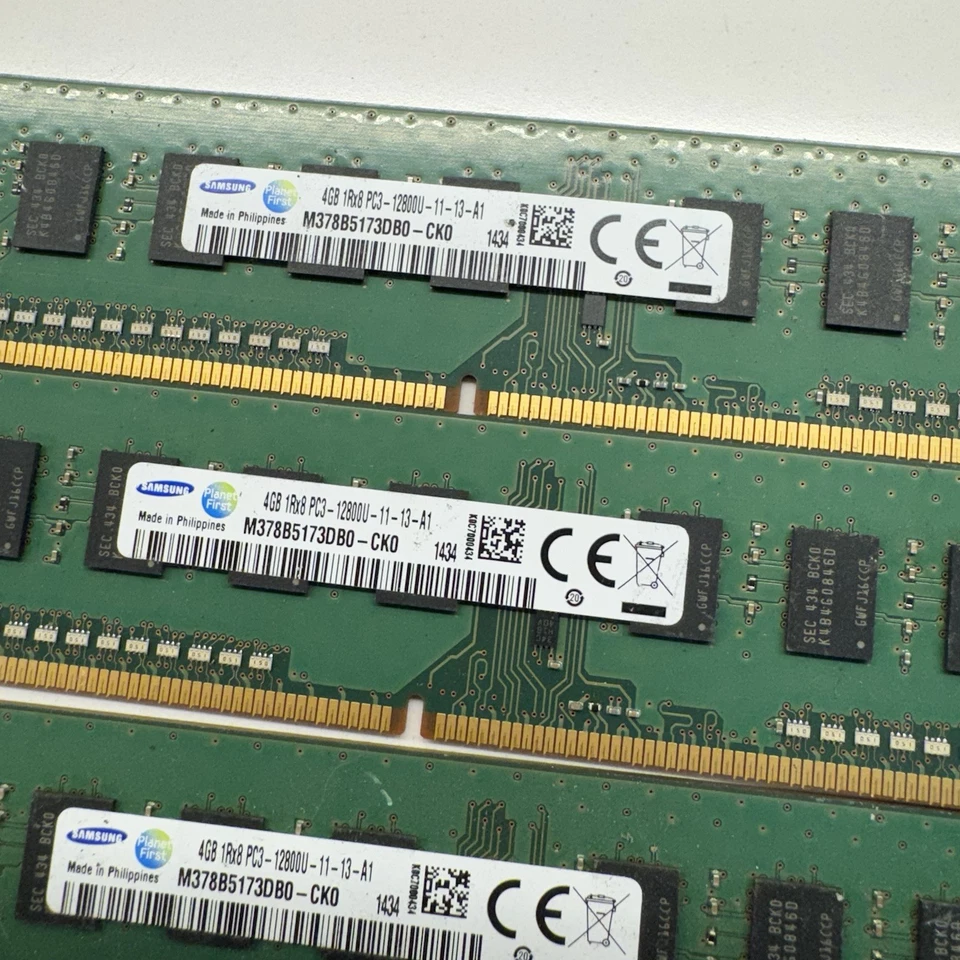 SAMSUNG M378B5173EB0-CK0 8GB (5x4GB) PC3-12800U DDR31600MHZ DESKTOP MEMORY RAM - Image 2 of 2