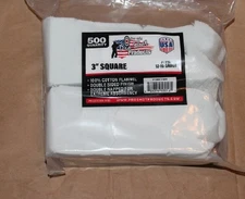 Pro Shot Cotton Cleaning Patches Shotgun 12 to 16 Gauge 500 Count Ships Free