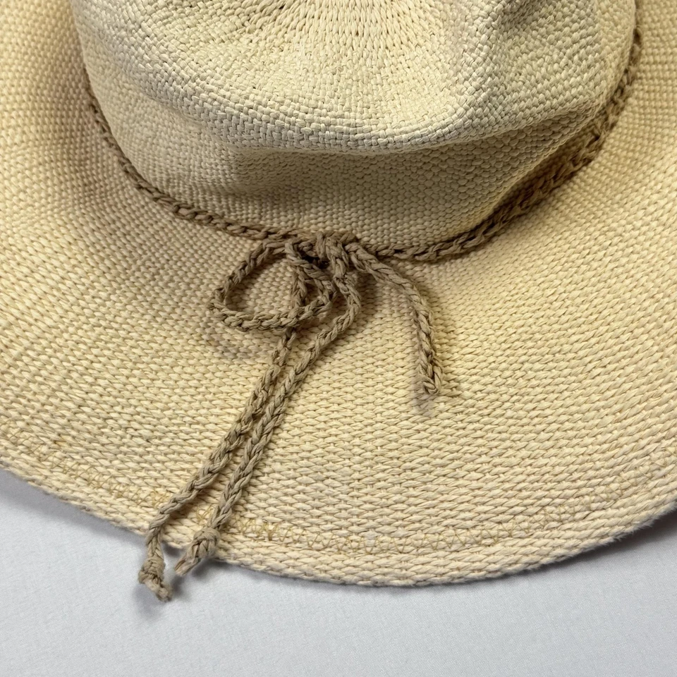 Chapéu Peter Grimm cowboy palha faroeste banda trançada fibra natural tamanho único masculino - Imagem 2 de 4