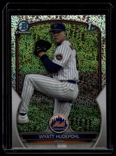 2023 Bowman Draft #BDC-147 Wyatt Hudepohl Chrome Sparkle Refractor