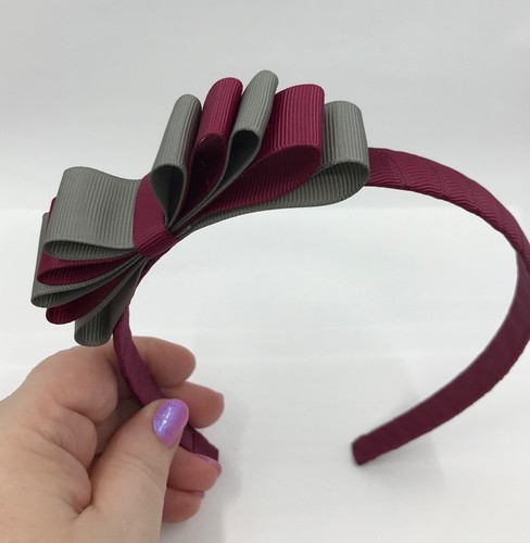 Wine and Grey School Hair Accessories - Picture 48 of 70