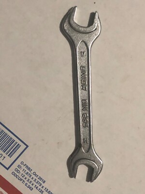 Mercedes-Benz Unior 17mm X 14mm Open End Wrench Metric DIN 895
